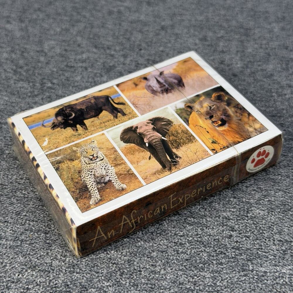 An African Experience Big Five Safari Animal Souvenir Playing Cards NEW Sealed